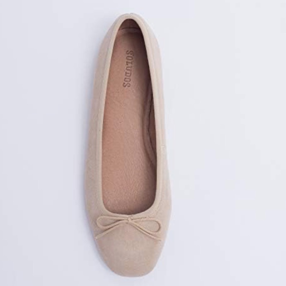 Soludos Darby Ballet Flat - Sand Suede Size 7